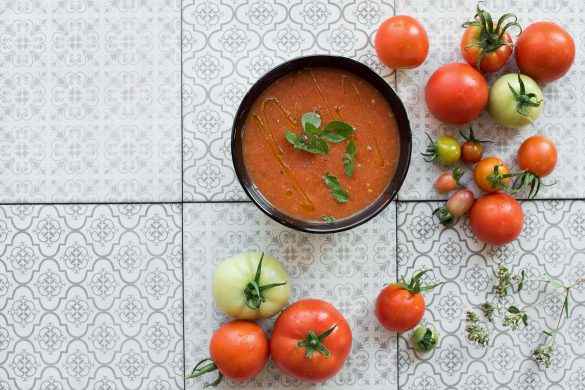 šaltsriubė greita sriuba receptas pomidorai orkaitėje keptų magic mint
