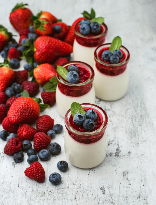 vegan panna cotta receptas