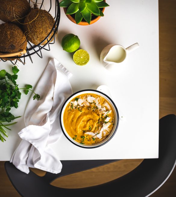 Sweet potatoe soup saldžių bulvių sriuba